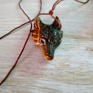 TIGERS EYE FOX NECKLACE